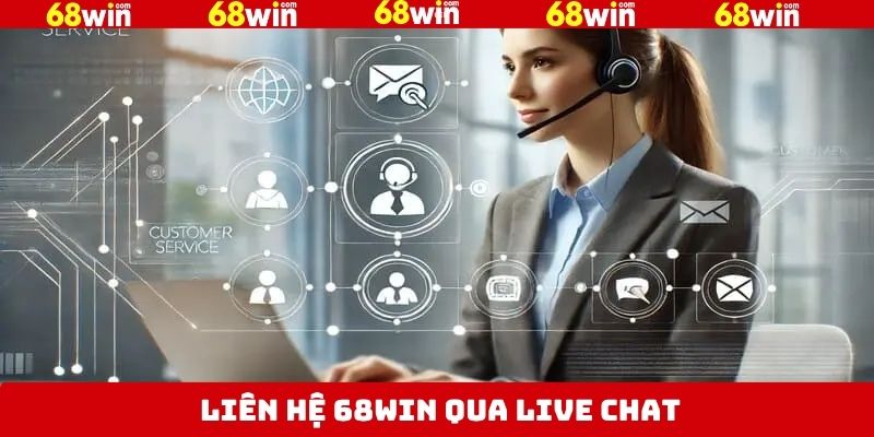 Kênh liên hệ 68Win qua Live chat