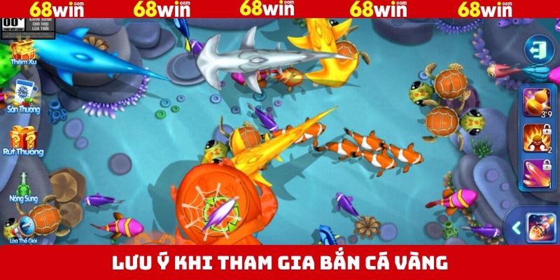 Bắn Cá Vàng - Cuộc Phiêu Lưu Đến Với Nơi Đại Dương Bất Tận 4 Một vài thông tin cần lưu ý khi chơi bắn cá vàng