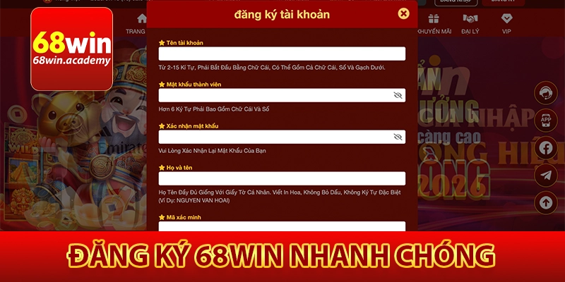 68Win – Nhà Cái Cá Cược Uy Tín Hàng Đầu Châu Á | Tặng 86K 23 Cách đăng ký 68Win nhanh chóng