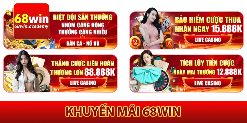 68Win – Nhà Cái Cá Cược Uy Tín Hàng Đầu Châu Á | Tặng 86K 24 Khuyến mãi 68Win hấp dẫn